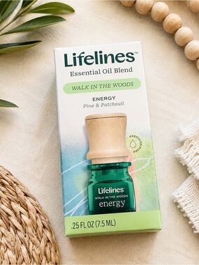 Lifelines Walk in the Woods Energy Essential Oil Blend 7.5mL New